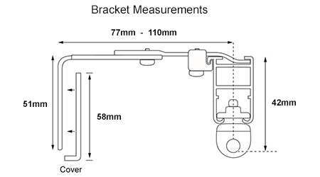 System 30 Extendable Bracket Measurements