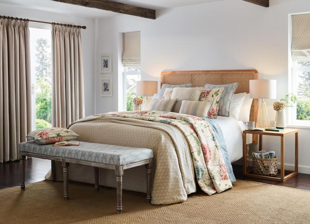 Bedroom in Traditional English Country Decor
