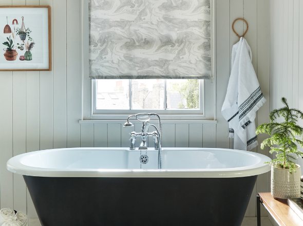 Bathroom Roller Blinds | Moisture Resistant | Poles&Blinds