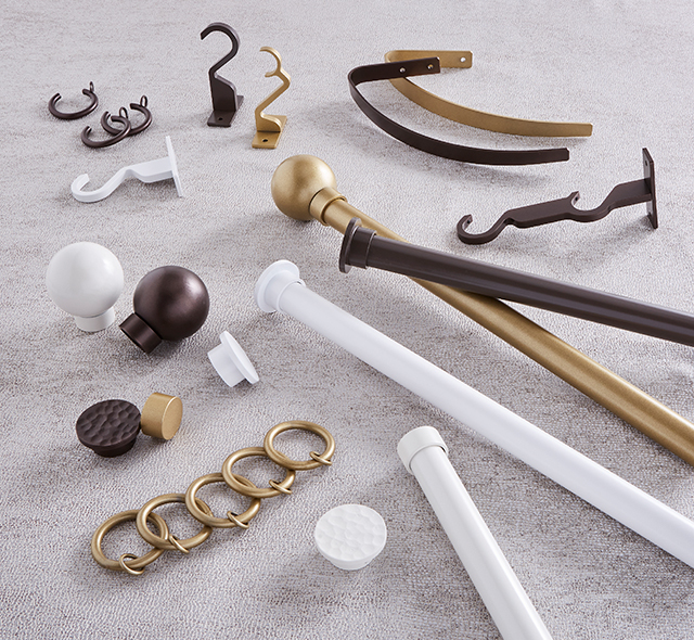Arc 25mm Curtain Pole Accessories