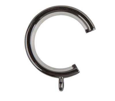 Gloss White Bay Window Passing Curtain Pole Rings 19mm 28mm 35mm C Type Ring 