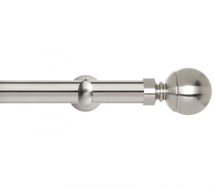 Details about   28mm Diameter Metal Eyelet Curtain Pole Ball Finial Chrome Brass 