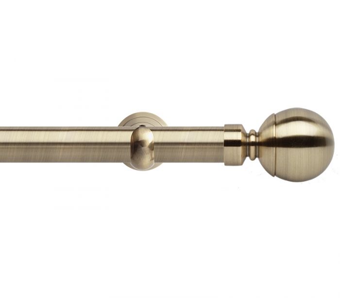 Details about   Speedy Rome Ball 28mm Complete Metal Eyelet Curtain Pole Set 2 Colours NEW 