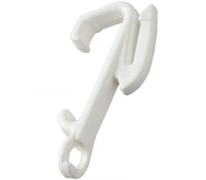 White Glider Curtain Track Rail Hook Hooks To Fit  Swish Twin Glide 