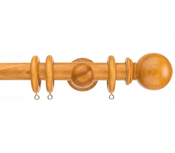 Swish Naturals 35mm Wooden Curtain Pole Rings 