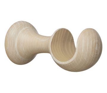 Hallis Hudson Eden Wooden Cup Bracket for 35mm Curtain Pole