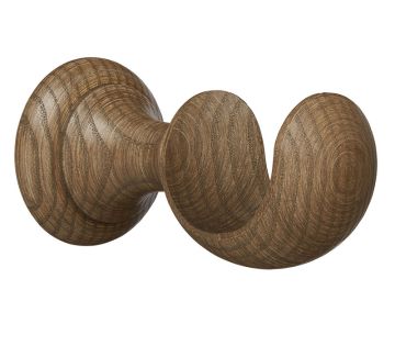 Hallis Hudson Eden Wooden Cup Bracket for 45mm Curtain Pole