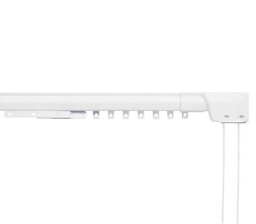 Hallis Hudson Ultraglyde Extendable Corded Metal Curtain Track Set (Wall or Ceiling Fix)