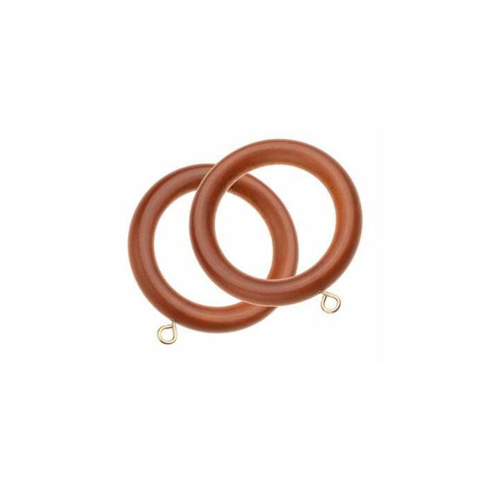Wooden Curtain Rings 15 Count 