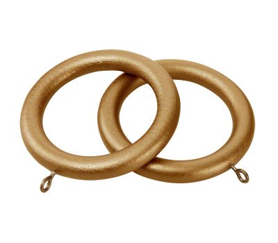 Cameron Fuller Wooden Curtain Rings for 35mm Curtain Poles (6 per pack)