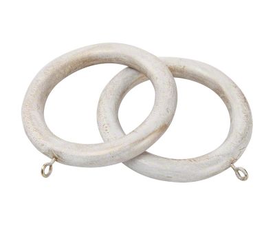 Cameron Fuller Wooden Curtain Rings for 35mm Curtain Poles (6 per pack)