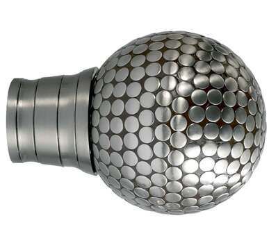 Galleria Flat Stud Finial for 35mm Curtain Poles