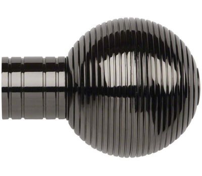 Galleria Ribbed Ball Finial for 35mm Poles