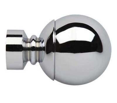 Rolls Neo Ball Finials for 28mm Curtain Poles (Pair)