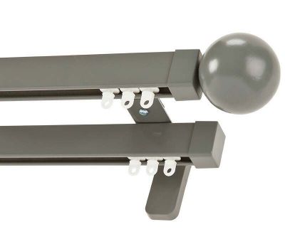 Cameron Fuller Ball System 30 Hand Bendable Double Curtain Track (Wall Fix)