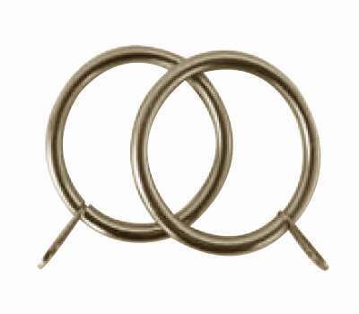 Fits 19mm Pack Of 30 Silver/Chrome Effect 25mm Plastic Curtain Rings 22mm Poles 