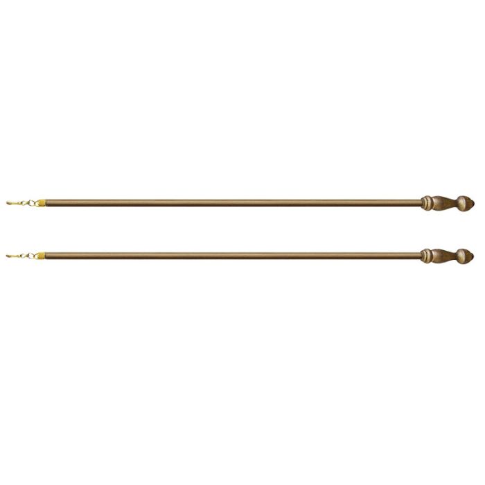Wooden Curtain Draw Rods – Pair | Jones Interiors