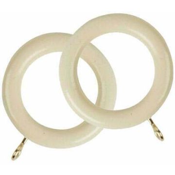 Rolls Woodline Curtain Rings for 50mm Poles (4 per pack)