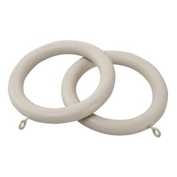 Cameron Fuller Curtain Rings for 50mm Wooden Curtain Poles (6 per pack)