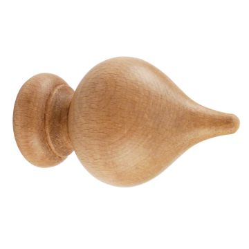 Cameron Fuller Wooden Peardrop Finial for 35mm Curtain Poles