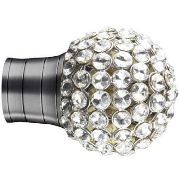 Galleria Clear Jewelled Cage Finial for 50mm Curtain Poles