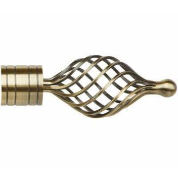 Galleria Twisted Cage Finial for 50mm Poles