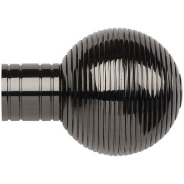Galleria Ribbed Ball Finial for 35mm Poles