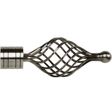 Galleria Twisted Cage Finial for 35mm Curtain Poles