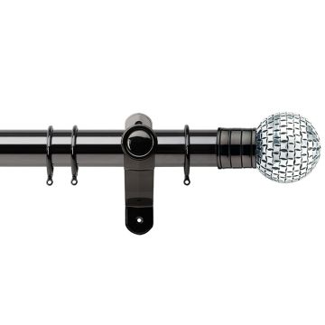Galleria Square Studded Ball 50mm Metal Curtain Poles