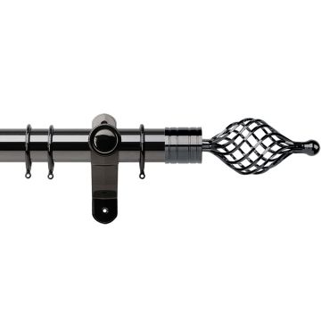 Galleria Twisted Caged 50mm Metal Curtain Pole