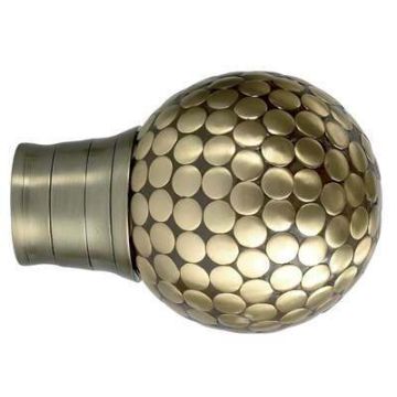 Galleria Large Flat Stud Finial for 35mm Curtain Poles