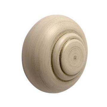 Rolls Modern Country Button Finial for 45mm Curtain Poles