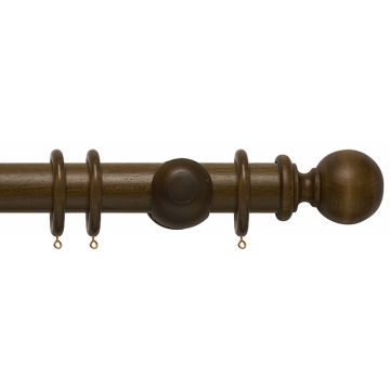 Rolls Modern Country Ball 45mm Wooden Curtain Pole