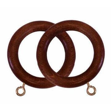 Museum Wooden Rings for 45mm Curtain Poles (4 per pack)