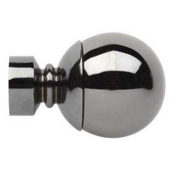 Rolls Neo Ball Finials for 28mm Curtain Poles (Pair)