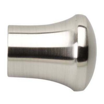 Rolls Neo 35mm Metal Trumpet Curtain Pole Finials Stainless Steel