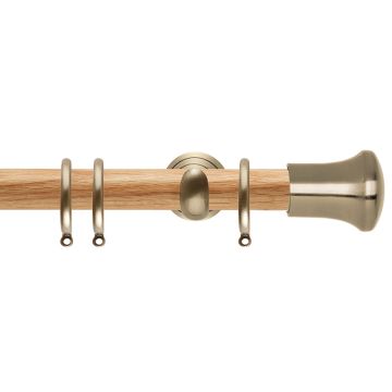Rolls Neo Trumpet 28mm Wooden Curtain Pole