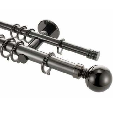 Rolls Neo Ball 28/19mm Double Curtain Poles