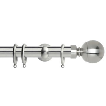 Rolls Neo Ball 28mm Stainless Steel Curtain Poles