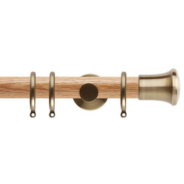 Rolls Neo Trumpet 35mm Wooden Curtain Poles