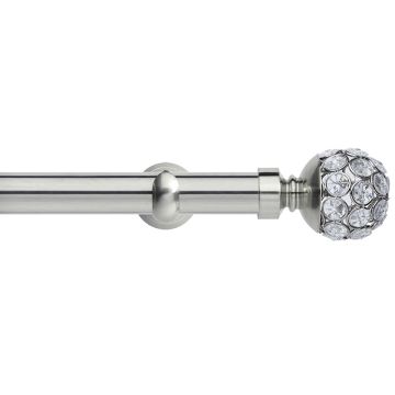 Rolls Neo Style Jewelled Ball 28mm Metal Eyelet Curtain Pole