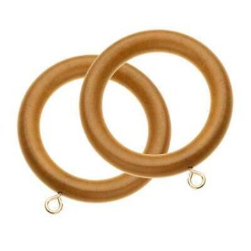 Swish Naturals Wooden Curtain Rings for 28mm Poles (6 per pack)