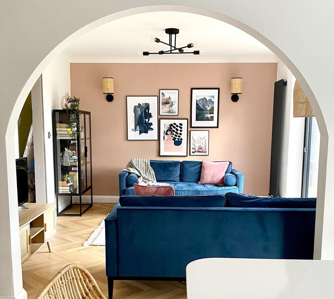 Redecorating living room ideas on a budget Poles and Blinds