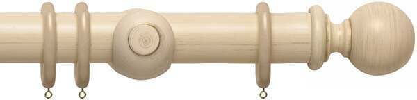 Rolls Modern Country Ball 45mm Wooden Curtain Pole