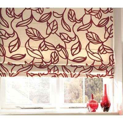 An example of a Roman blind in the bedroom