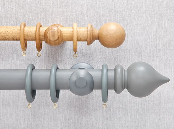Wooden Curtain Poles  