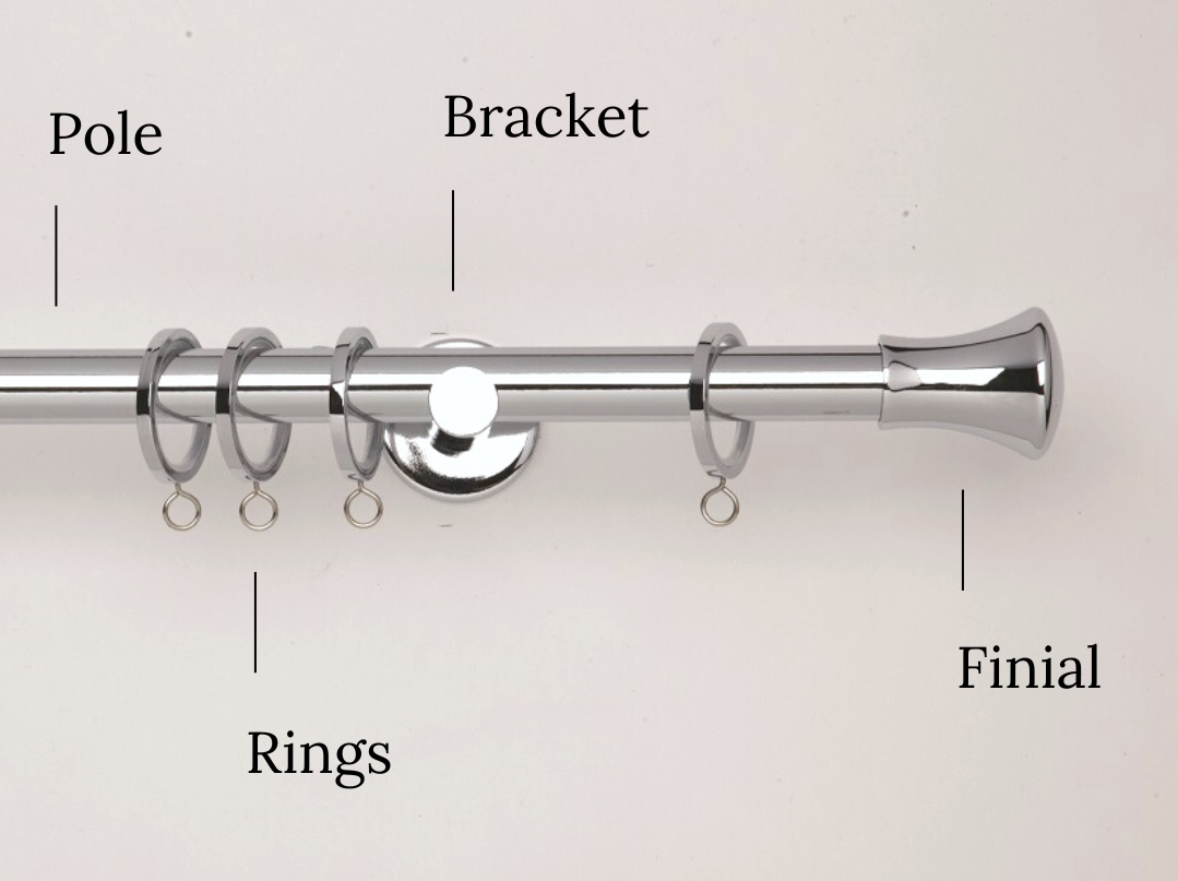 Curtain poles and rods