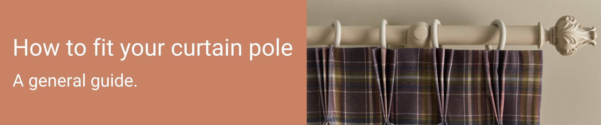 How to fit a curtain pole