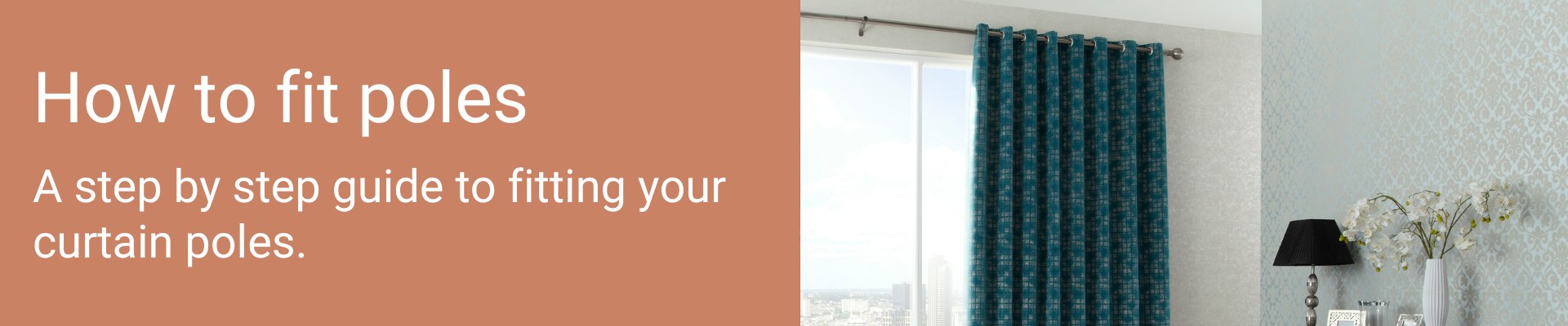 guide to fitting curtain poles
