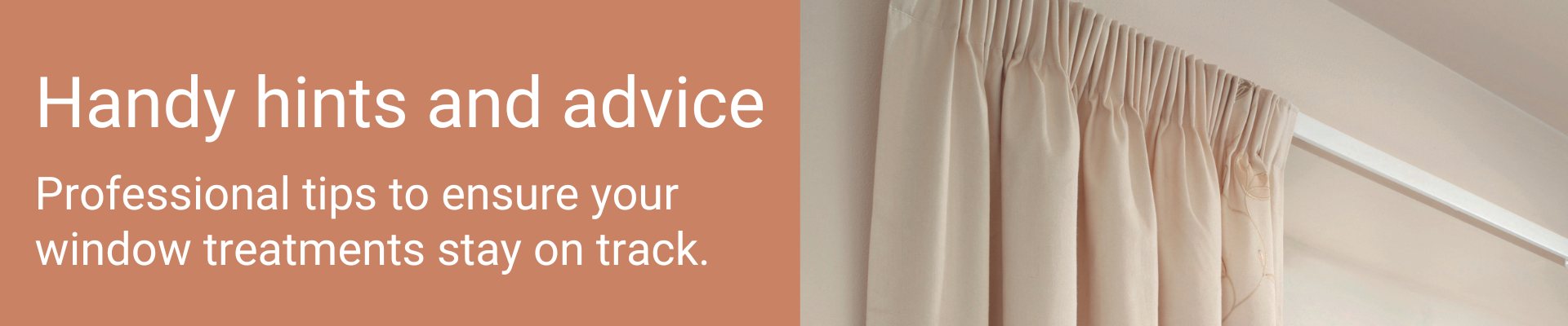 Curtain track hints and advice on measuring and fitting